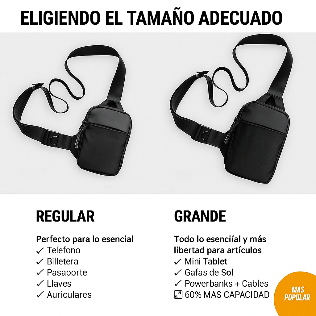 Bolsa Bandolera de viaje